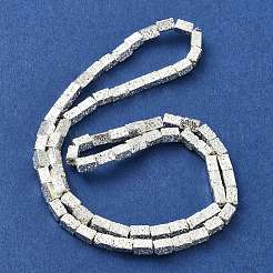 Electroplated Natural Lava Rock Beads Strands&nbsp;G-I360-K02-04