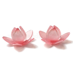 フラワービーズキャップ  DIYのジュエリーには  クリムゾン  22~23x12~13mm  穴：1~1.4mm&nbsp;SACR-C002-23
