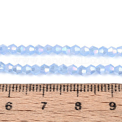 Imitation Jade Electroplate Glass Beads Strands&nbsp;EGLA-A039-J2mm-B08