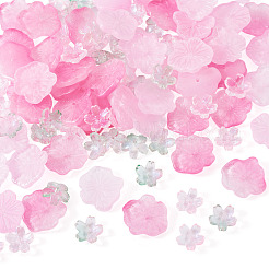 100Pcs 4 Colors Transparent Glass Beads&nbsp;DGLA-TA0001-45