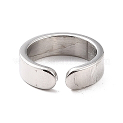 女性用ナンバーリング  304ステンレススチールエナメルカフ指輪  NUM。6  usサイズ6 3/4(17.1mm)&nbsp;RJEW-C016-01F-P