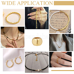 200Pcs Brass Spacer Beads&nbsp;KK-PH0012-51G-01