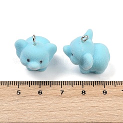Flocky Resin Pendants&nbsp;FIND-A052-05E
