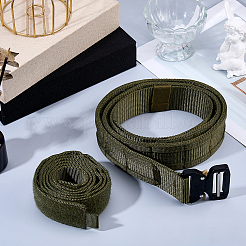 Adjustable Nylon Waistbands with Black Alloy Buckles for Outdoor&nbsp;AJEW-WH0643-212A-02