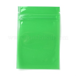透明な再封可能なプラスチック袋  保存袋  セルフシールバッグ  トップシール  長方形  グリーン  12x8x0.15cm  片側の厚さ：3.1ミル（0.08mm）&nbsp;OPP-B002-A01
