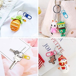 15 Colors Zinc Alloy Baking Paint Swivel Snap Hooks Clasps&nbsp;FIND-YW0005-53