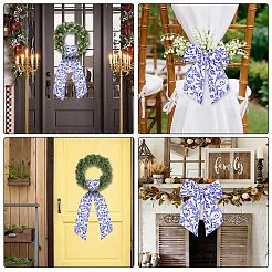 ポリエステルリボン2本  装飾アクセサリー  花  1420x120mm&nbsp;FEPA-WH20008-001
