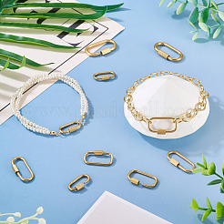 8Pcs 4 Styles 304 Stainless Steel Locking Carabiner&nbsp;STAS-TA0005-53