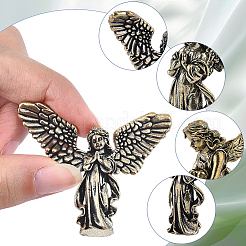 3Pcs 3 Styles Brass Angel Display Decorations&nbsp;DJEW-SP0001-48