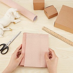 ベルベットコーティングされた製本紙  DIYのブックカバーに  ギフト用の箱  パパイヤホイップ  1000x430x0.2mm&nbsp;DIY-WH0033-32C