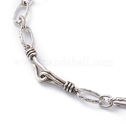 Brass Cross Chain Necklaces&nbsp;NJEW-H206-05AS