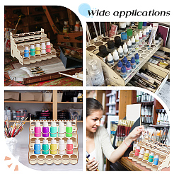 5-Layer Wooden Craft Paint & Brash Rack&nbsp;DIY-WH0401-05