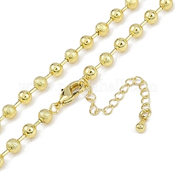 Rack Plating Brass Ball Chain Necklaces for Women&nbsp;NJEW-K382-12B-G