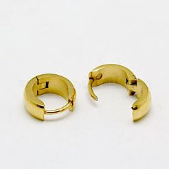 Personalized Unisex 304 Stainless Steel Huggie Hoop Earrings&nbsp;EJEW-G120-38C