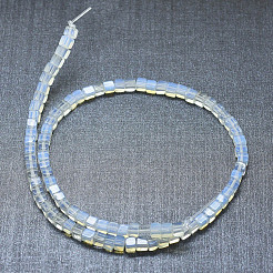 オパールビーズ連売り  キューブ  3~4.5x3~4.5x3~5mm  穴：0.8~1mm  約89~97個/連  15.1~15.5インチ（38.5~39.5cm）&nbsp;G-F631-C05