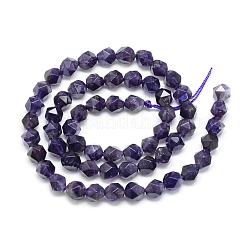 Natural Amethyst Beads Strands&nbsp;G-S149-20-6mm