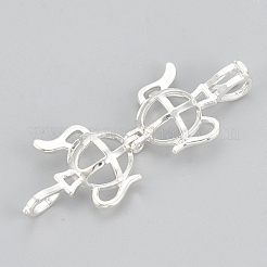 Brass Locket Pendants&nbsp;KK-Q748-015S