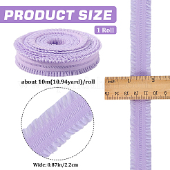 Polyester Ruffled Elastic Cord&nbsp;EW-WH0015-02F