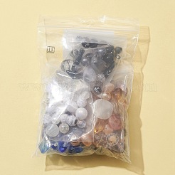 100g5色アクリルビーズ  混合図形  ミックスカラー  5.5~28x6~20x3~11mm  穴：1~5mm  20 G /カラー&nbsp;SACR-FS0001-07A
