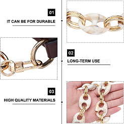 2Pcs 2 Style Resin Bag Handles&nbsp;DIY-GN0001-02A