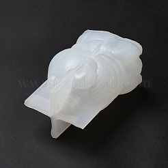 3D ユニコーンディスプレイ装飾シリコンモールド  レジン型  UVレジン用  エポキシ樹脂工芸品作り  ホワイト  50x41x80mm&nbsp;DIY-L071-09