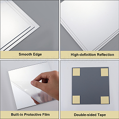 Self-adhesive Acrylic Bathroom Mirror Wall Stickers&nbsp;DIY-WH20049-29