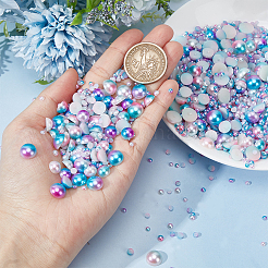86G 14 Style Imitation Pearl Acrylic Cabochons&nbsp;OACR-OC0002-05
