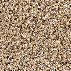 MIYUKIデリカビーズ  シリンダー  日本製シードビーズ  11/0  （db0433)亜鉛メッキシャンパン  1.3x1.6mm  穴：0.8mm  約2000PCS /ボトル  10 G /ボトル&nbsp;SEED-JP0008-DB0433