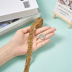 キラキラ樹脂ホットラインストーン（裏面ホットメルト接着剤）  ラインストーントリミング  マスクと衣装のアクセサリー  ゴールド  15x2.3mm  約0.91m /ヤード&nbsp;OCOR-TAC0004-B-02