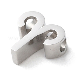 星座 304 ステンレススチール チャーム  牡羊座  8x9x3mm  穴：2mm&nbsp;STAS-U038-01P-01
