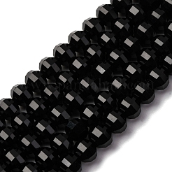 Natural Black Onyx Beads Strands&nbsp;G-P587-D15-03