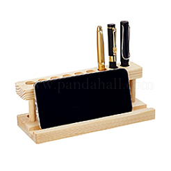木製ペン収納ラック  ペン軸  長方形  モカシン  200x79.5x67.5mm&nbsp;ODIS-WH0038-241B-1