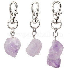 Nuggets Natural Amethyst Pendant Decorations&nbsp;HJEW-JM02514