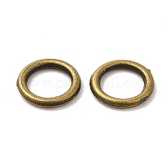 合金はんだ付けされた閉じた丸カン  ラウンド  アンティークブロンズ  6x0.8mm  18ゲージ  内径：3.8mm&nbsp;KK-WH0052-05A-AB