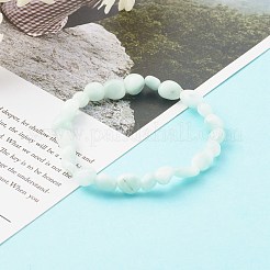 子供のための天然ラリマービーズストレッチブレスレット  タンブルストーン  ナゲット  内径：1-3/4~1-7/8インチ（4.3~4.7cm）&nbsp;BJEW-JB06250-08