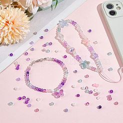 Transparent & Spray Painted Crackle & Imitation Jade Glass Beads&nbsp;GLAA-PH0003-47A