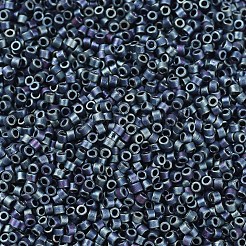 MIYUKIデリカビーズ  シリンダー  日本製シードビーズ  11/0  （db0325)マットメタリックブルーアイリス  1.3x1.6mm  穴：0.8mm  約2000PCS /ボトル  10 G /ボトル&nbsp;SEED-JP0008-DB0325