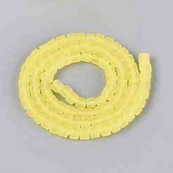 Transparent Frosted Glass Beads Strands&nbsp;LS-GLAA-N072-01A-A20