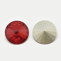 Pointed Back Glass Rhinestone Cabochons&nbsp;RGLA-T086-8mm-07