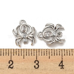 Brass Micro Pave Cubic Zirconia Charms&nbsp;KK-Q809-01P