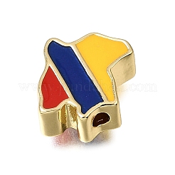 Brass with Enamel Beads&nbsp;KK-CBA8E93-03B