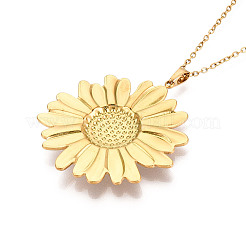 304 Stainless Steel Pendant Necklaces&nbsp;NJEW-T018-12G