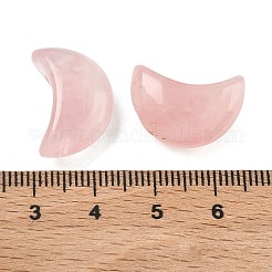天然石ローズクォーツペンダント  三日月チャーム  19x13~13.5x8.5~9mm  穴：1.8mm&nbsp;G-B180-02G