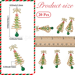 20Pcs Glass & Alloy Pendants&nbsp;FIND-SC0020-37
