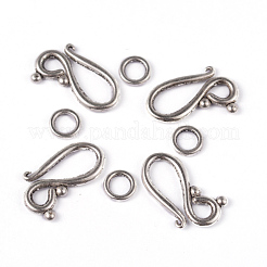 Tibetan Silver Hook and Eye Clasps&nbsp;LF1277Y