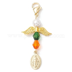 Angel Acrylic & Shell Pearls Pendant Decorations&nbsp;HJEW-JM02459