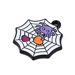 Halloween Theme Spray Painted Alloy Enamel Pendants&nbsp;PALLOY-D029-01B-RS