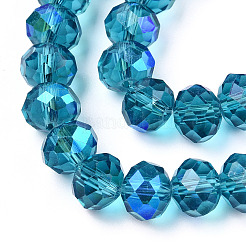 Electroplate Glass Beads Strands&nbsp;LS-EGLA-A034-T2mm-L25