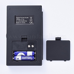 体重計デジタルポケットスケール  1000g / 0.1g  デジタルグラムスケール  フードスケール  ジュエリースケール  バッテリーなし  ブラック  128x77x19.5mm&nbsp;TOOL-G015-04A