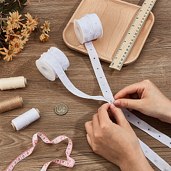 5Yards Polyester Sewing Snap Button Tape&nbsp;DIY-OC0014-49A